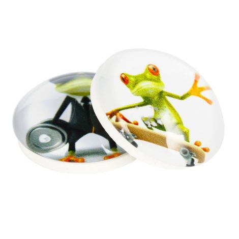Magnesy Magnet Żaby Comic, 2szt 3.5cm - 2
